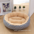 round washable multi color luxury dog beds